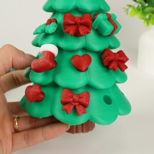 Austauschbare Weihnachtsbaum-STL-Dateien, abnehmbare Ornamente, individuell gestaltbare Weihnachtsbaumdekoration, 3D-Druckdateien Bild 6