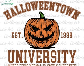 Halloween University Svg, Halloween Est 1998 Svg, Fall Svg, Pumpkin Svg, Womens Halloween Svg