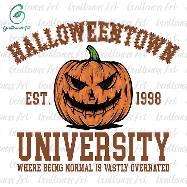 Halloween Universiteit Svg, Halloween Est 1998 Svg, Fall Svg, Pumpkin Svg, Womens Halloween Svg