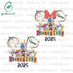Personalisierte Familienreise 2025 Png, Familienurlaub Png, Freund Squad Png, Vacay-Modus Png, Magisches Königreich Png, Bester Tag überhaupt Png