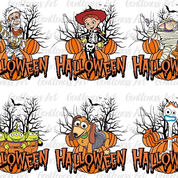 Halloween Toy Png Bundle, Halloween Masquerade Png, Trick Or Treat, Spooky Vibes Png, Holiday Season Png