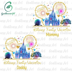 Paquete personalizado de vacaciones familiares 2025 PNG, viaje familiar PNG, modo vacaciones PNG, reino mágico PNG, diseño de sublimación