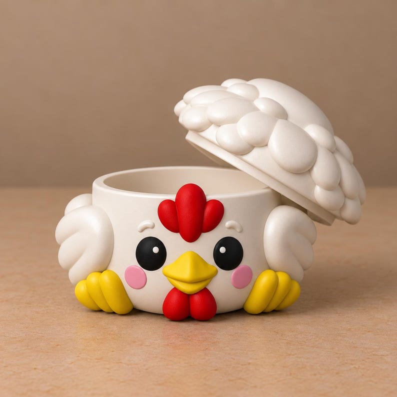 Farm Animal Storage Box STL Bundle, 6 Cute Animal Containers With Lids ...