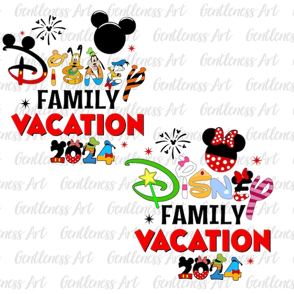 Bundle Family Vacation 2024 Svg, Family Trip Svg, Vacay Mode Svg, Magical Kingdom Svg, Vacation 2024 Svg Png Files For Cricut Sublimation