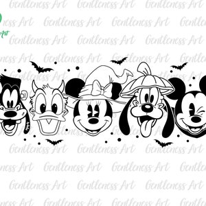 Halloween Masquerade Svg Png, Mouse And Friends Svg, Trick Or Treat, Spooky Vibes Svg, Fall Svg, Holiday Season