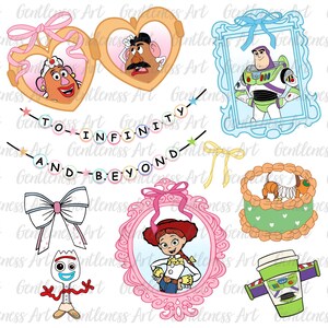 Cowboy Heart Mirror with Coquette Bow Png, Cartoon Toy Friends Kids Tee Png, Trendy Cartoon Magical Mirror Bow, Boy Girl Birthday Png