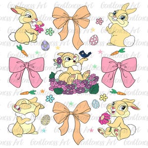 Vintage Ostern Kokette Hase Bogen Png, Kokette Preppy Ostern, Girly Ostern Bogen Png, Kokette Kaninchen Blumenfrühling, Mädchen Christliches Hemd Png