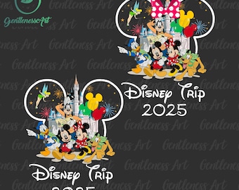 Family Trip 2025 Png, Family Vacation Png, Friend Squad Png, Vacay Mode Png, Magical Kingdom Png, Only Png