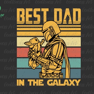 Vintage der Dadalorianer SVG, der beste Papa in der Galaxie, Opa Vatertagsgeschenk, Papa Leben, lustige Vatertag, Papa Witze