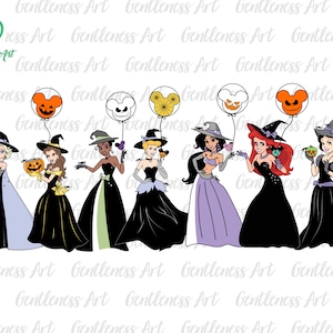 Halloween princesse Svg, Spooky Vibes Svg, Svg chauve-souris, Svg des bonbons ou un sort, Svg sorcière, automne, saison des fêtes