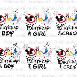 Bundle Birthday Crew Svg, Family Vacation Svg, Birthday Boy Girl Svg, Vacay Mode, Magical Kingdom, Svg, Png Files For Cricut Sublimation