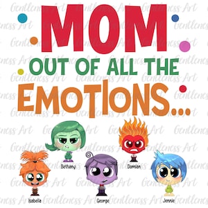 Camiseta personalizada de emociones para mamá (en formato PNG), camiseta de salud mental (en formato PNG), camiseta de vacaciones para mamá (en formato PNG), camiseta linda de emociones para niños (en formato PNG), logopedia (en formato PNG)