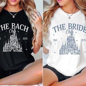 Personalisierte The Bach & The Bride Png, Flitterwochen, Team Braut, Hochzeit im magischen Schloss, Brautparty Geschenk, Junggesellinnenabschied, Luxus Bach Party