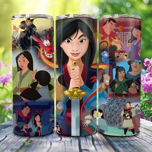 Princess 20oz Skinny Tumbler Png, Cartoon 20oz Skinny Tumbler Png, Magical Princess Valentine Coffee Tumbler Wrap Png, Valentine Tumbler Png