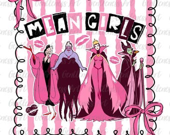 Pink Mean Girls Png, Coquette Villain Characters Png, Villain Squad Png, Villains Wicked, Bad Girls Png, Family Vacation, Girly Pink Bow Png