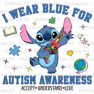 Desenho animado use azul para o dia do autismo, conscientização sobre o autismo, não tem problema ser diferente, correspondência de autismo, autismo aceitar entender amar, professor de autismo