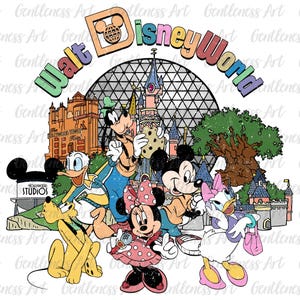 Märchenpark Png, Maus und Freunde Magie Park Thema, Familienurlaub Vacay Mode, Wunderbare Freundschaft, Png Design für Reise Urlaub 2025