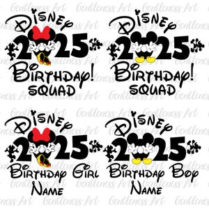 Bundle Geburtstag Squad SVG Png, Bester Geburtstag aller Zeiten SVG, Happy Birthday Junge Mädchen SVG, Familien Urlaub SVG, Vacay Mode, Magical Kingdom svg