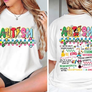Design maglietta Autism World Tour Png, Mese della consapevolezza sull'autismo Png, Regalo del mese della consapevolezza Png, Scegli di essere gentile, Sublimazione della consapevolezza sull'autismo