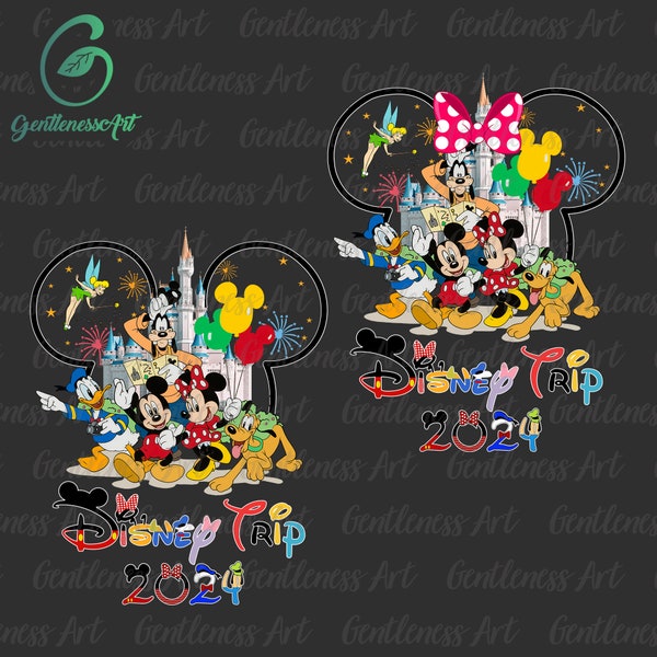 Personalized Family Trip 2024 Png, Family Vacation Png, Friend Squad Png, Vacay Mode Png, Magical Kingdom Png, Sublimation Design