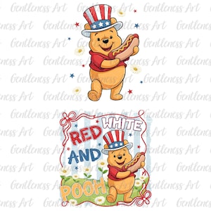 Magic Kingdom 4 juli png, kinderen 4 juli png, Onafhankelijkheidsdag, patriottische beer png, hotdog 4 juli png, rood en wit png