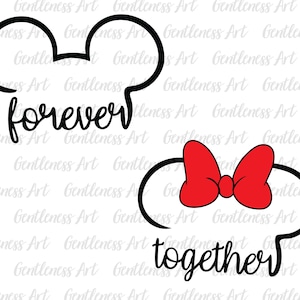 Bündeln Sie für immer zusammen svg, glücklichen Valentinstag Png, Retro Valentinsgruß-Svg, magisches Herz-Valentinsgruß-Svg, Liebhaber-Svg, magisches Paar-Svg