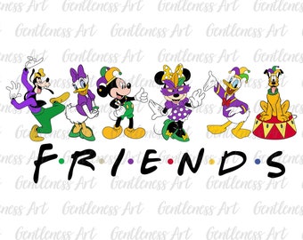 Mouse And Friends Mardi Gras Svg Png, Happy Mardi Gras, Family Vacation Svg, Mardi Gras 2025, Castle Fat Tuesday Svg, Carnival Matching Svg