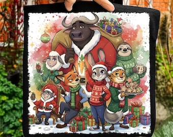 Feliz Navidad (Png), Fiesta navideña con amigos (Png), Zorro y conejo (Png), Dibujos animados navideños (Png), Navidad para niños (Png), Acuarela (Png)