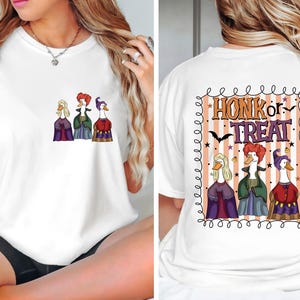 Honk or Treat Goose PNG, Funny Halloween Witch Goose Sublimation, Spooky Season Shirt Design, Witch PNG, Funny Summerween PNG File