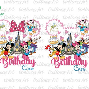 Bundle Birthday Crew Png, Happy Birthday Png, Family Vacation Png, Vacay Mode, Magical Kingdom Png