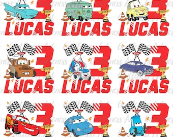 Personalized Car Birthday Shirt PNG, Custom Age & Name, Toddler Boy Birthday, Birthday Boy, Kids Race Car Birthday, Best Birthday Ever Png