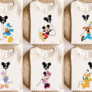 Ballons magiques personnalisés pour enfants avec souris, motif d'anniversaire de souris et d'amis, conception de dessin animé pour tout-petits, anniversaire garçon fille, cadeau d'anniversaire mignon