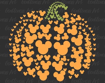 Pompoen muis hoofd Halloween Svg, Trick or Treat Svg, Spooky Vibes Svg, vakantieseizoen Svg, Halloween pompoen Svg
