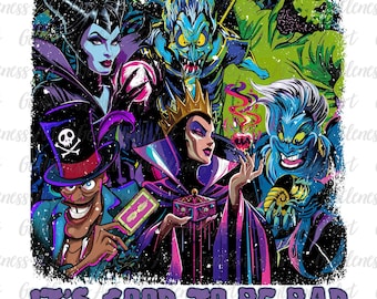 Schurken Clipart, Bösewicht Squad Png, Retro-Bösewicht Charaktere Png, Horror Green Guy Png, Vintage Halloween-Bösewicht Png, digitaler Download