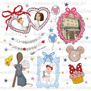 Coquette dessin animé coeur miroir avec noeud png, dessin animé rat chemise png, vacances en famille png, grignotage de souris, chef png, conception de chemise culinaire