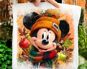 Retro Mouse Thanksgiving Png, Cartoon Tis The Season Png, Vintage Fall Mouse Png, Fall Vibes, Autumn Png, Cozy Season Png, Fall Sublimation