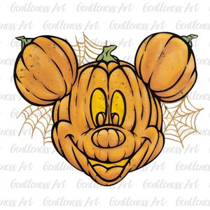 Maus Halloween Kürbis Kopf Png, Süßes oder Saures Png, Halloween Kürbis, Spooky Vibes, Png, Png Dateien für Sublimation