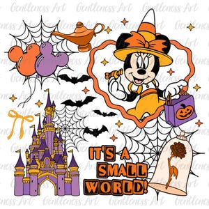 Mouse Witch Png, Small World Png, Halloween Witch Png, Castle Png, Spider Web Png, Candy Corn Png, Magic Balloons Png, Trick or Treat Png
