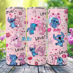 Cartoon beker 20 oz Valentijn png, valentijnsbeker 20 oz omslag png, films Valentijn png, cartoon 20 oz magere beker omslag koffie V Day