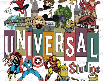Camiseta universal (Png), diseño de camiseta de héroe, personajes de películas (Png), diseño de parque temático (Sublimación), vacaciones familiares (Png), viaje familiar (Png)