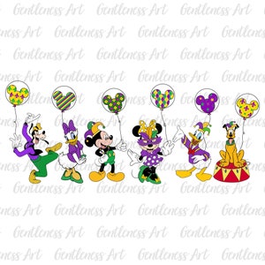 Mouse And Friends Mardi Gras Svg Png, Happy Mardi Gras, Family Vacation Svg, Mardi Gras 2024, Castle Fat Tuesday Svg, Carnival Matching Svg