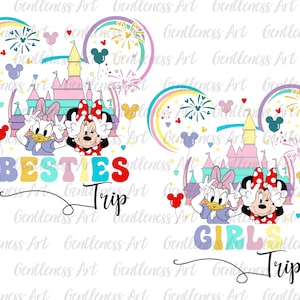 Bestie Trip Svg, Bestfriend Svg, vriendschap Svg, Magical Kingdom Svg, Girl Trip Svg, familievakantie Svg, Vacay Mode Svg
