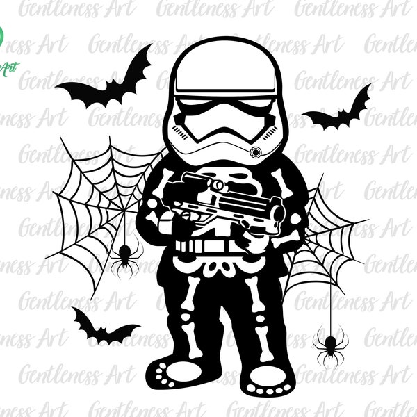 Halloween Skeleton Svg, Trick Or Treat Svg, Spooky Vibes Svg, Spiderweb, Holiday Season Svg