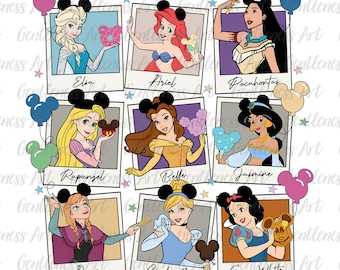 Princesses Png, Vintage Princess Png, Vacay Mode Png, Family Trip Png, Magical Kingdom, Only Png