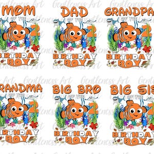 10+ Feliz Peixe 2º Aniversário Família Design, Mamãe, Papai, Vovô, Vovó, Big Bro, Big Sis, Mãe, Pai Tia Counsin Crew Aniversário Png