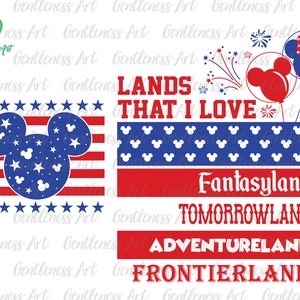 Tierras que amo (Svg), 4 de julio, Bandera estadounidense, 1776 (Svg), Día de los Caídos en Guerra, Patriótico, Svg, Archivos PNG para sublimación de Cricut