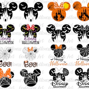 ハロウィンのネズミと仲間たち SVG バンドル、トリック・オア・トリート SVG、不気味な雰囲気 SVG、ハロウィンの家族旅行 SVG