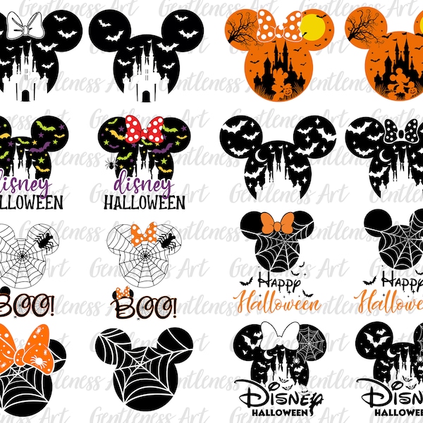 Halloween muis en vrienden Svg bundel, Trick or Treat Svg, Spooky Vibes Svg, Halloween familie-uitje Svg