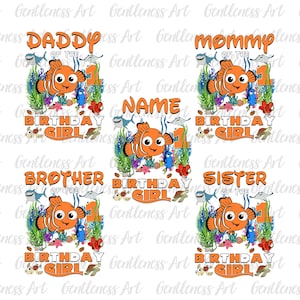 Conception de sublimation de poisson rétro de joyeux anniversaire fille, conception PNG de poisson magique, poisson drôle, royaume magique, conception personnalisée