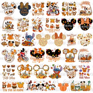 Paquete de diseño de otoño Svg Png, Tis The Season, Acción de Gracias Svg, Calabaza Especia Svg, Ratón Calabaza Svg, Hola Otoño Svg